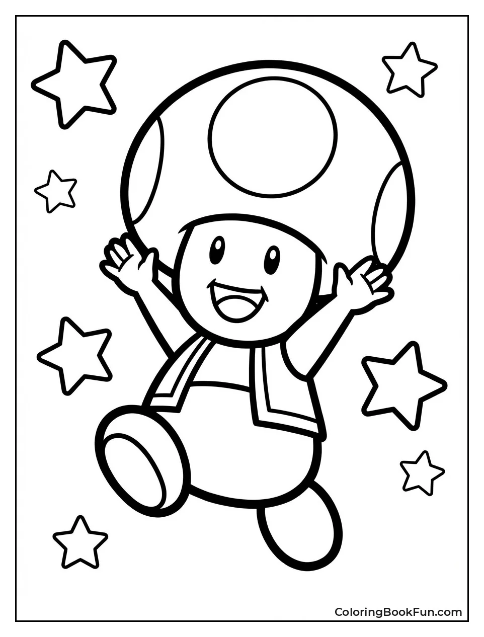 Happy Toad Jumping High