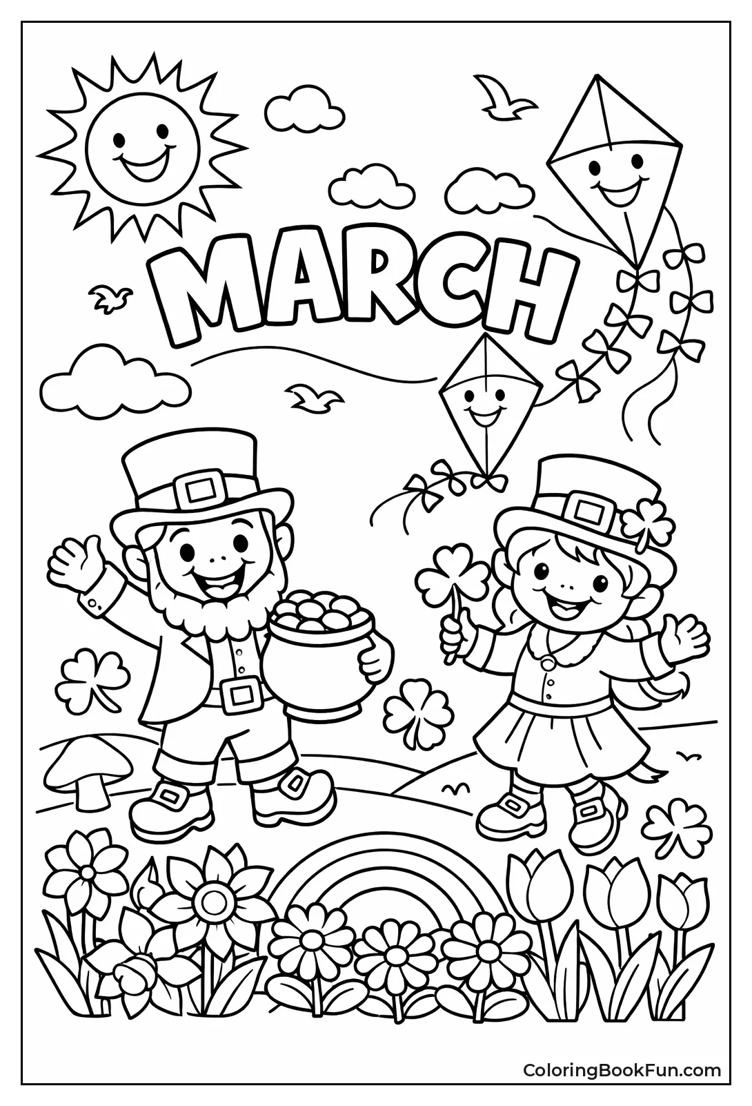 Leprechaun Smiles at Blooms