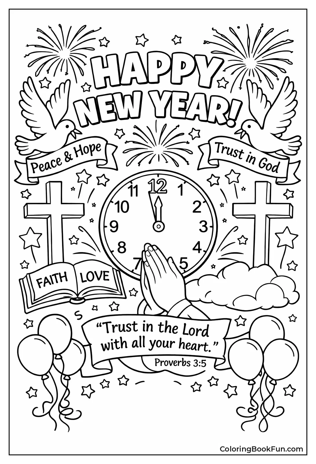 Doves Fly with Fireworks