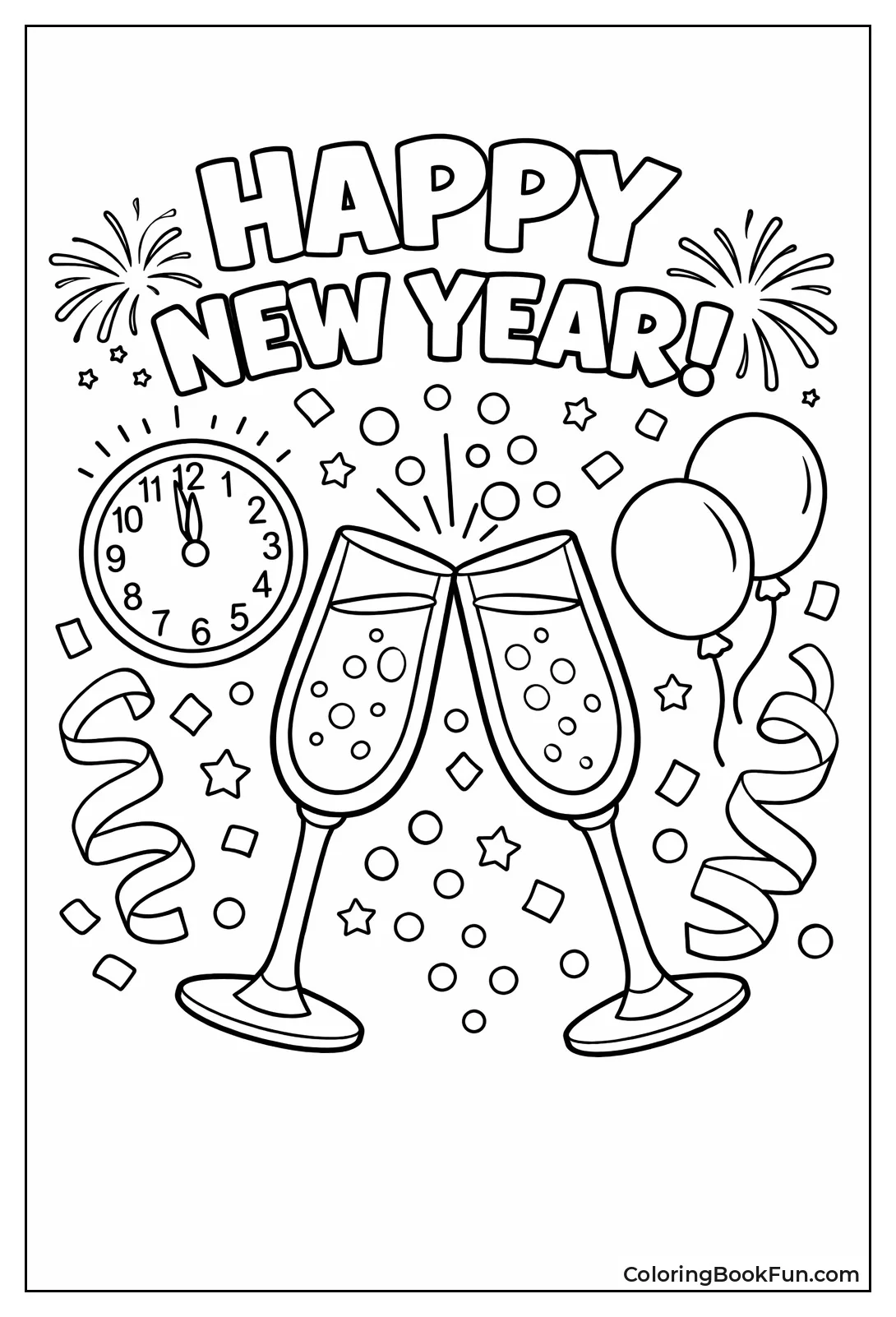 Champagne Glasses Clink Together