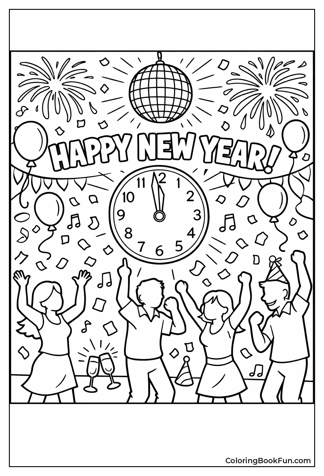 People Dance Under Confetti