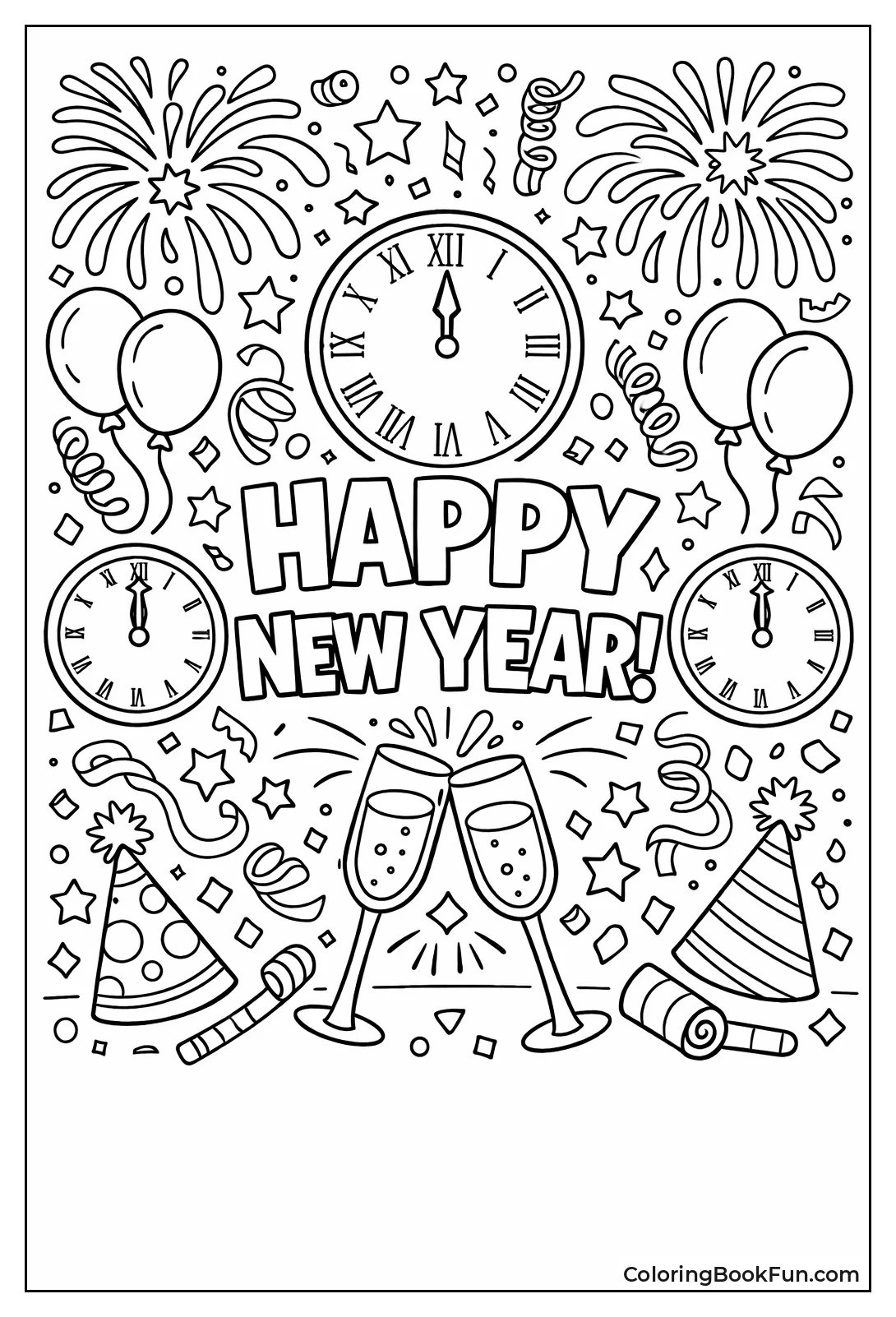 Swirling Fireworks Patterns