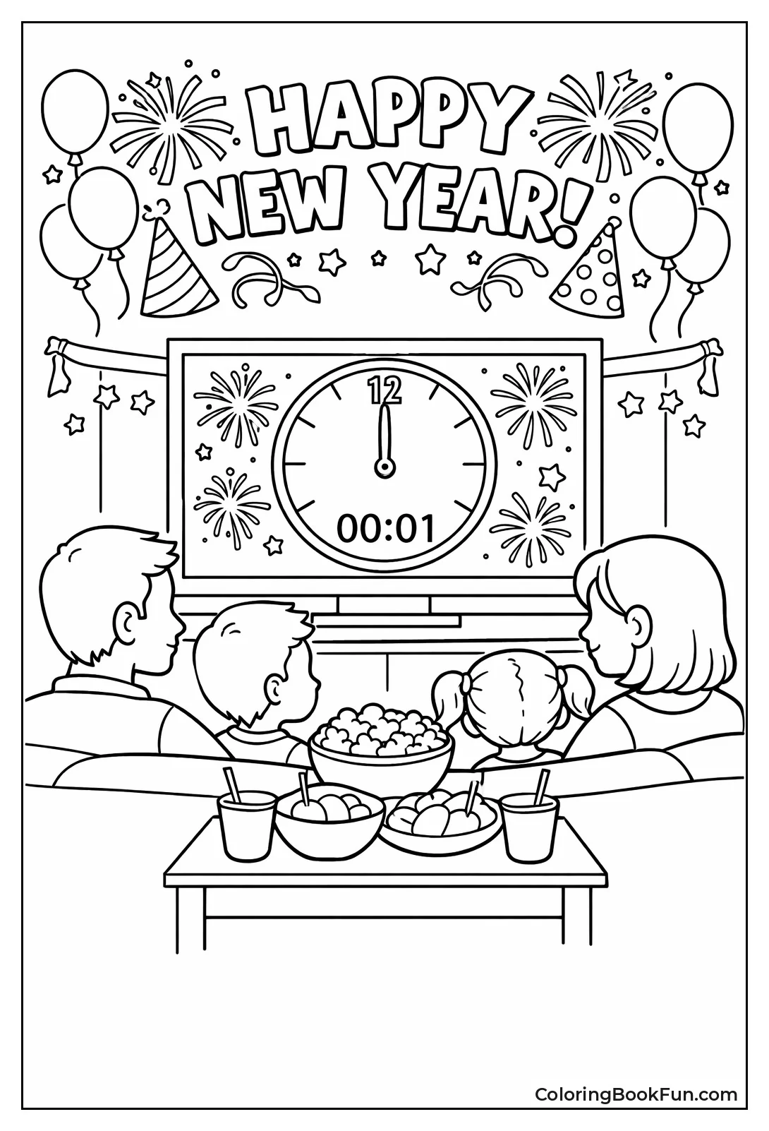 Family Counts Down on Couch