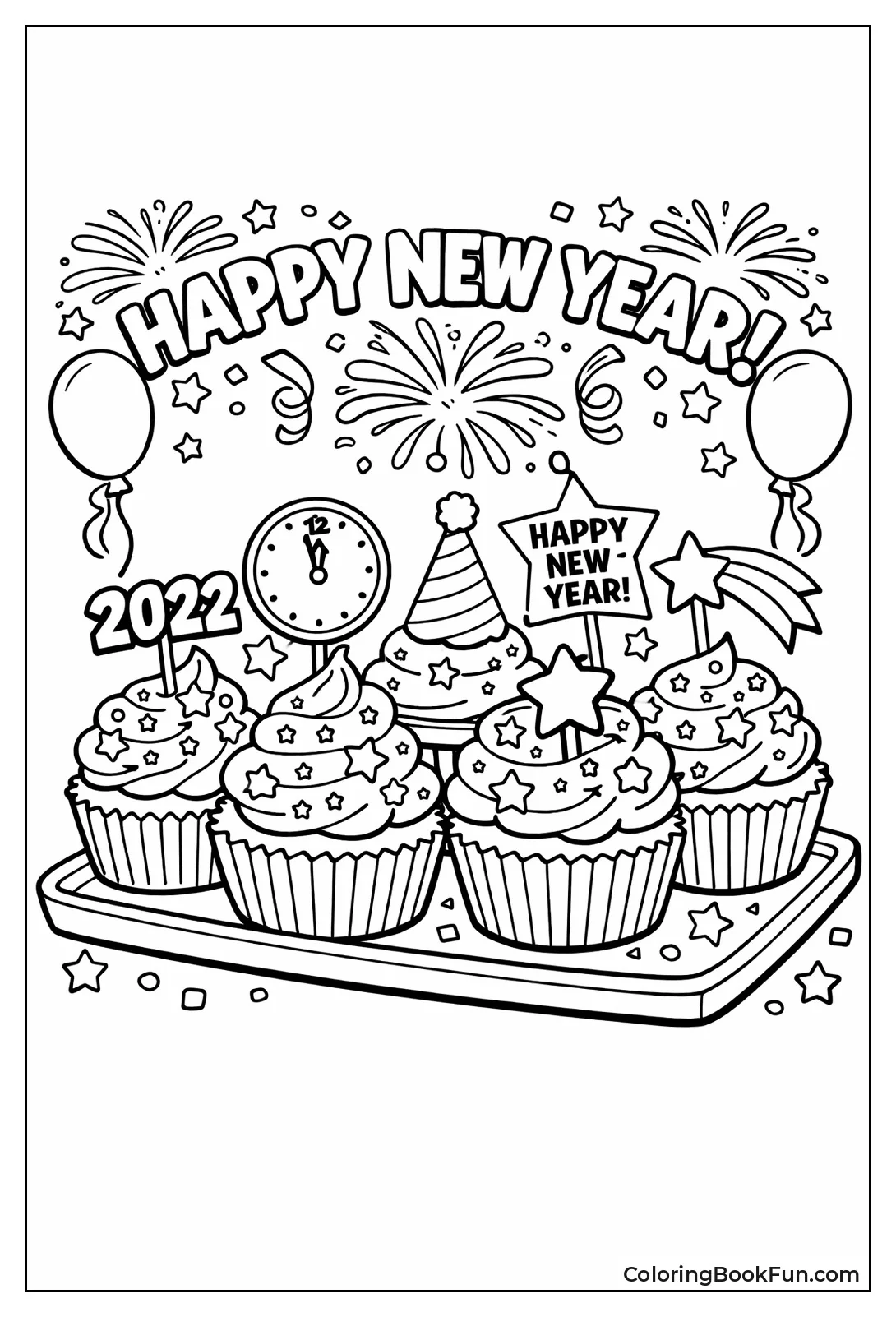 Cupcakes with Star Sprinkles