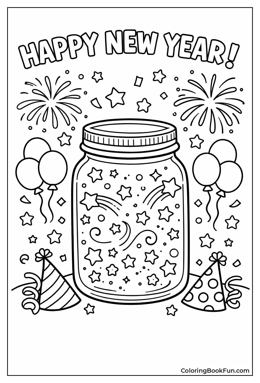 Jar Filled with Glitter