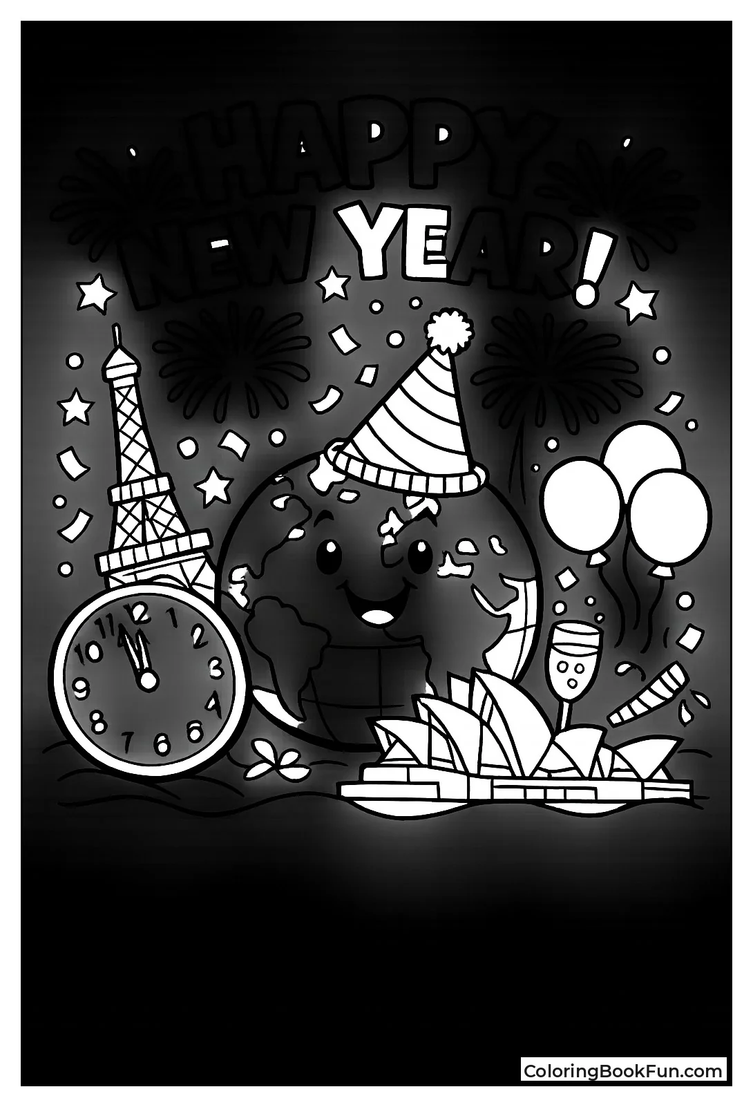 Globe Wears Party Hat