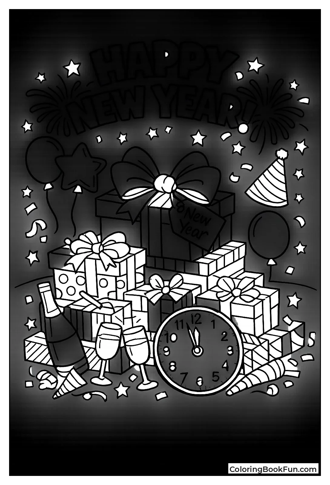 Stacked New Year Gifts