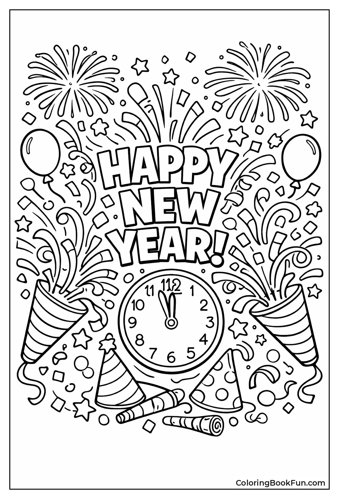 Party Poppers Explode Confetti