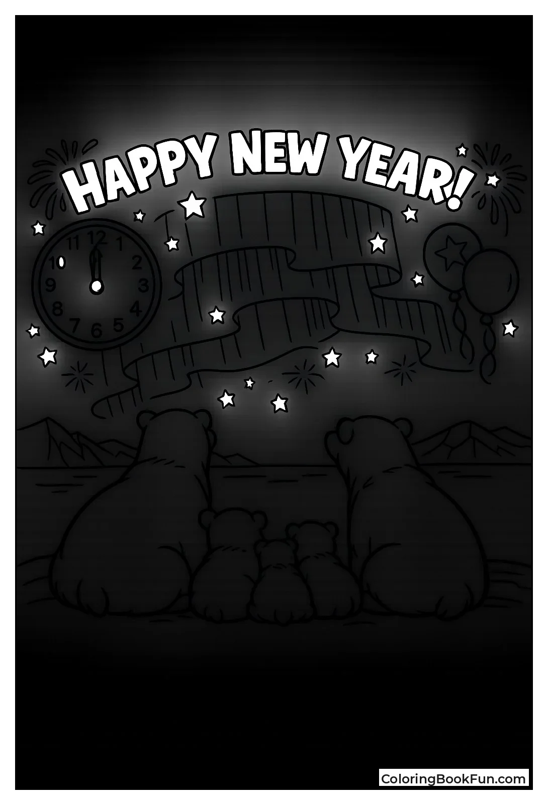 Polar Bears Watch Lights