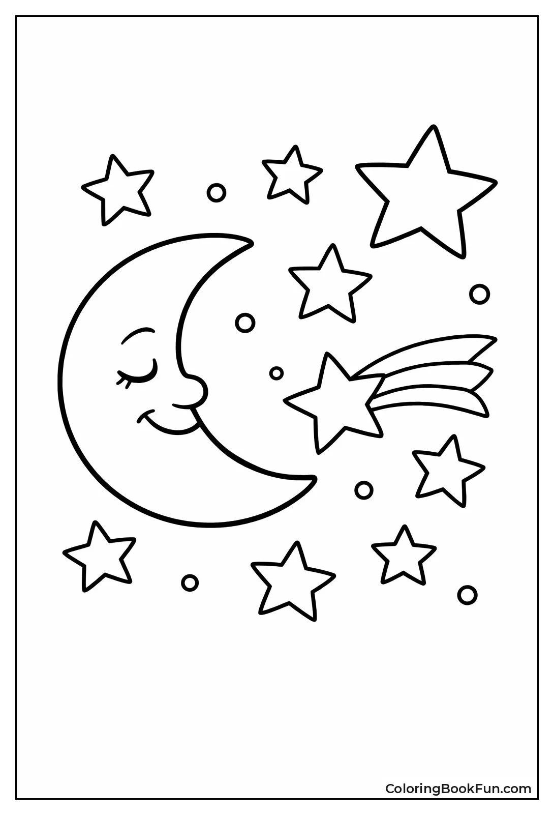 Stars Shine with Moon