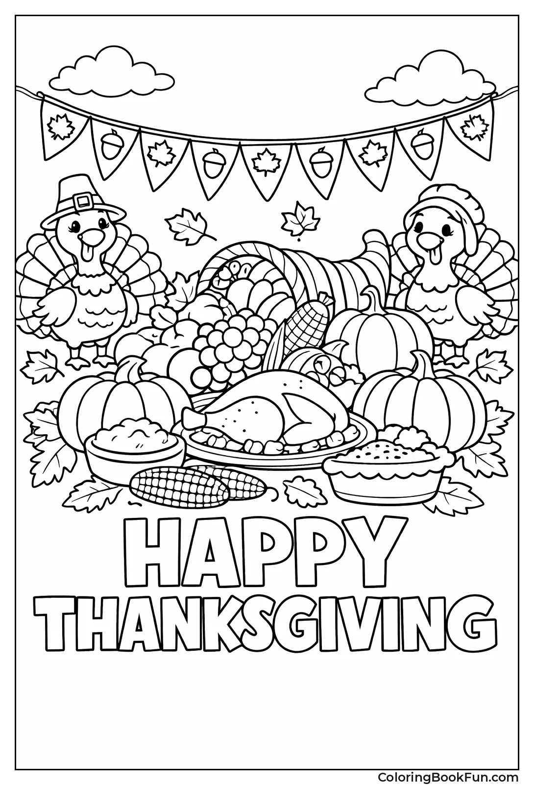 Festive Thanksgiving Banner