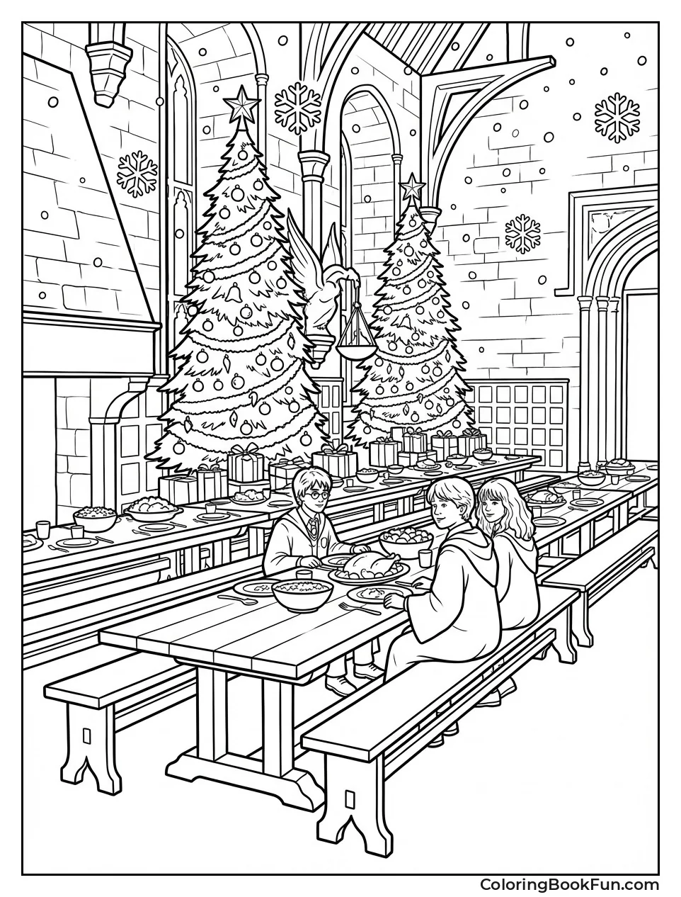 Snowy Christmas Great Hall