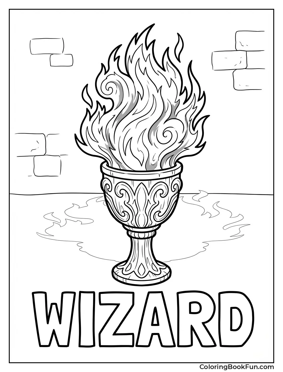 Goblet Flames Erupt High