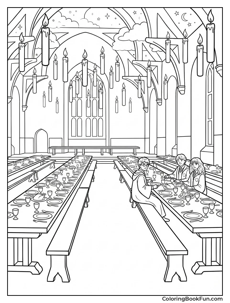 Great Hall with Candles