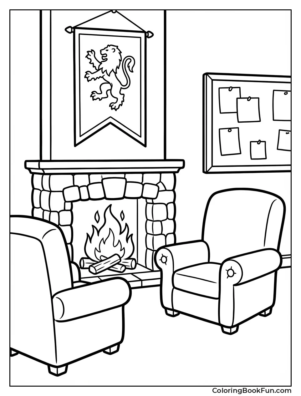 Cozy Gryffindor Common Room