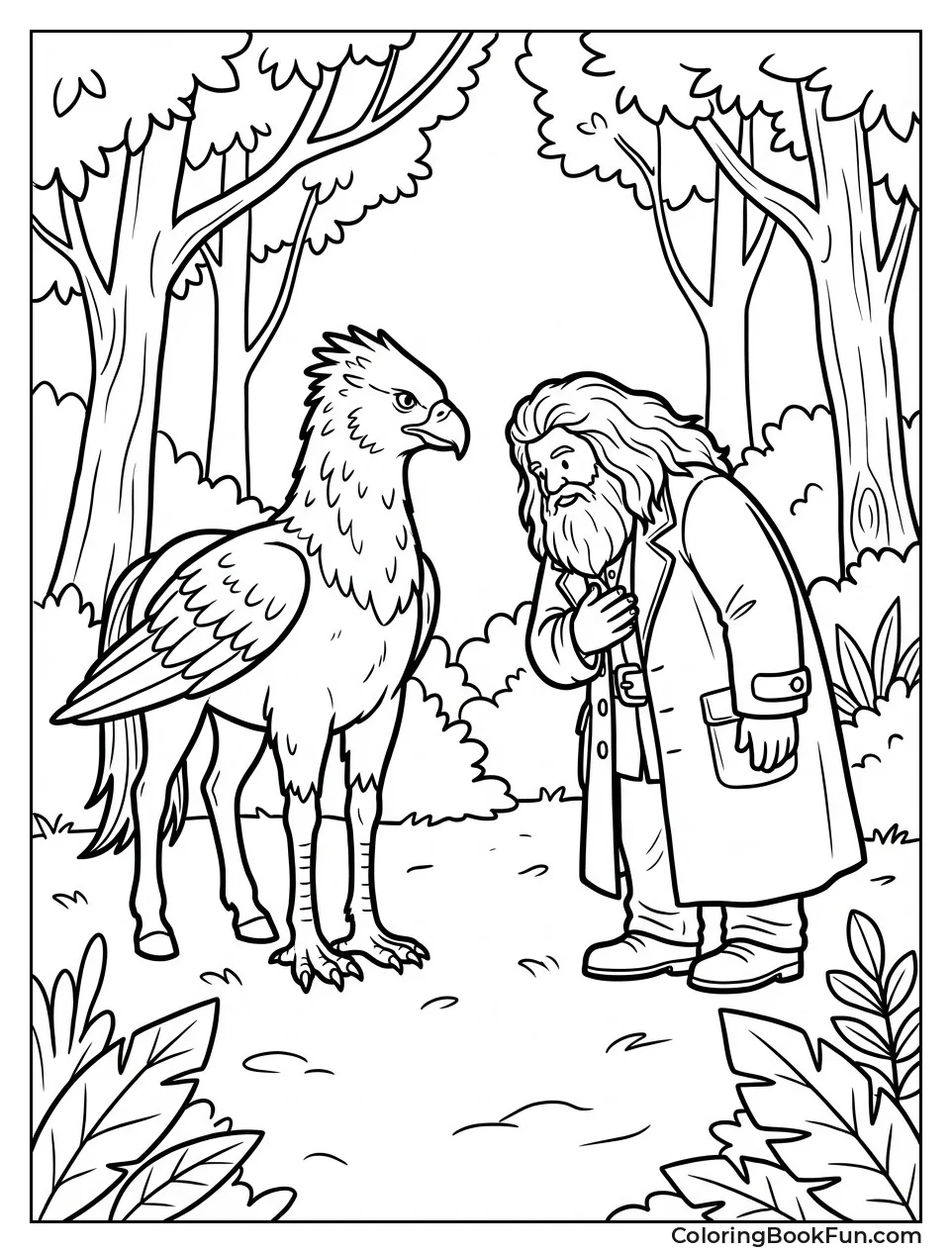 Hagrid Bows to Buckbeak