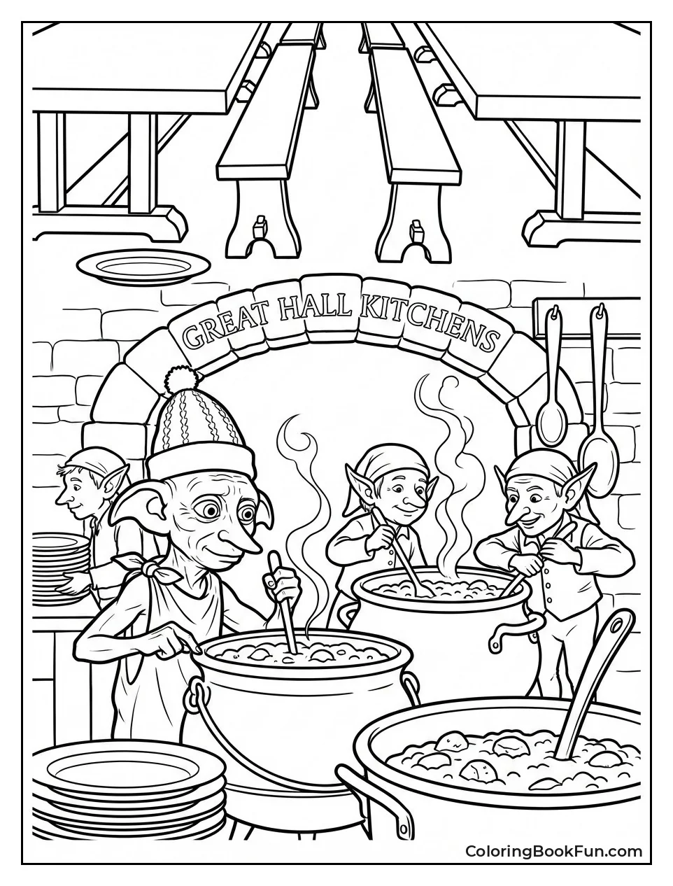 Elves Cook Giant Feast