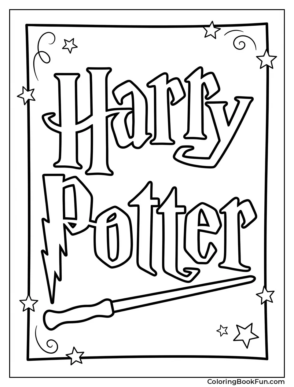 Harry Potter Logo Wand