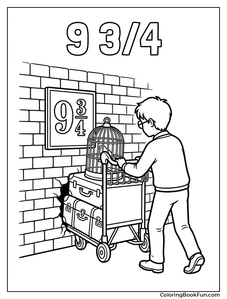 Trolley Through Brick Wall