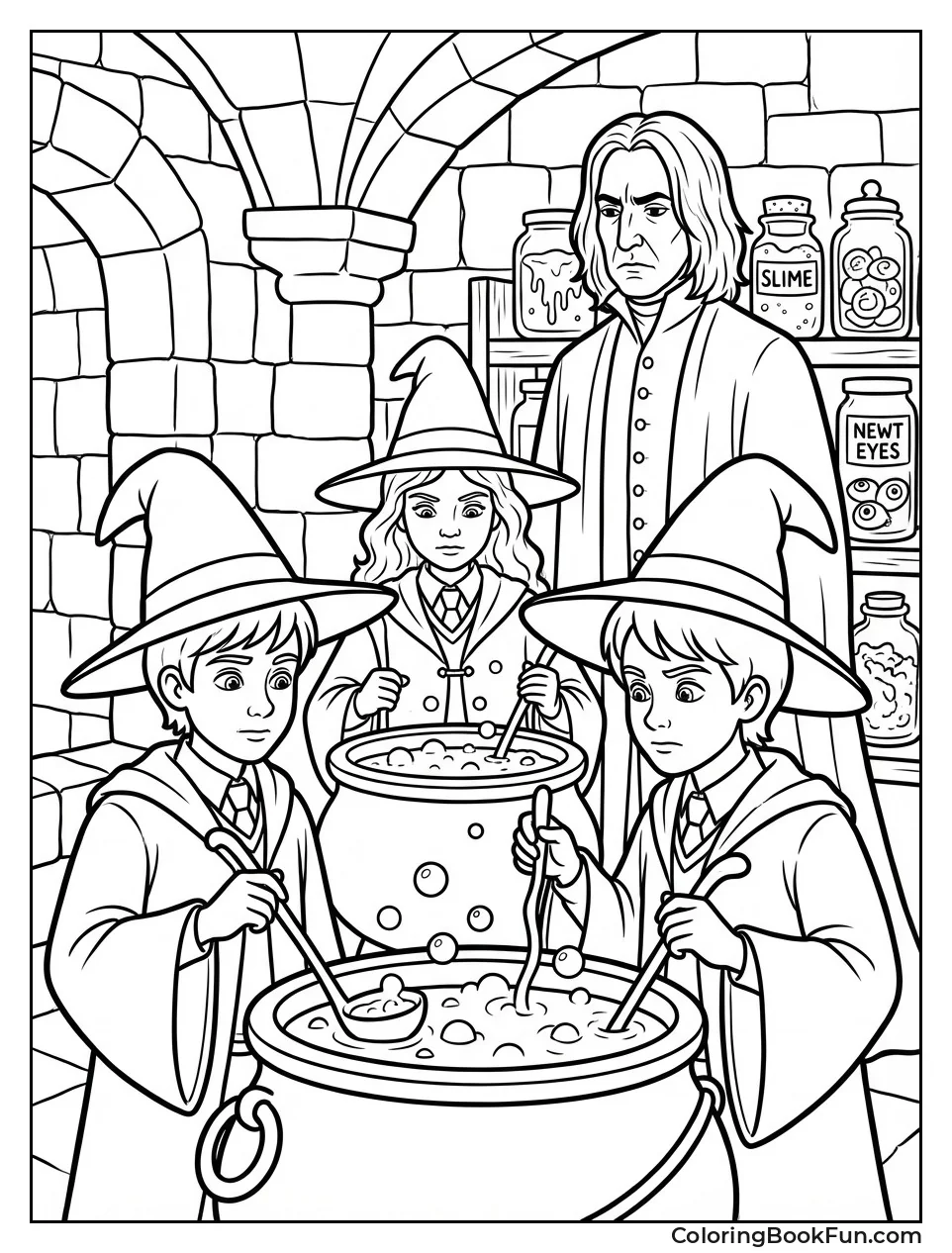 Students Brew in Potions