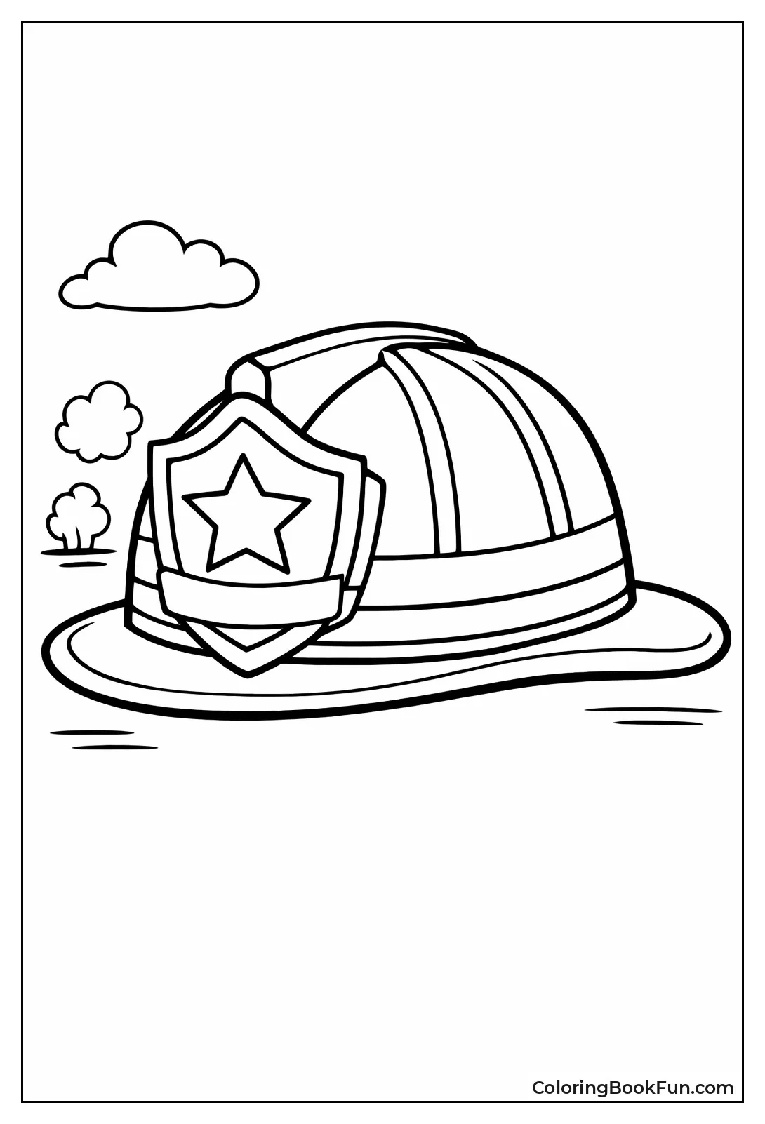 Fireman Helmet with Badge