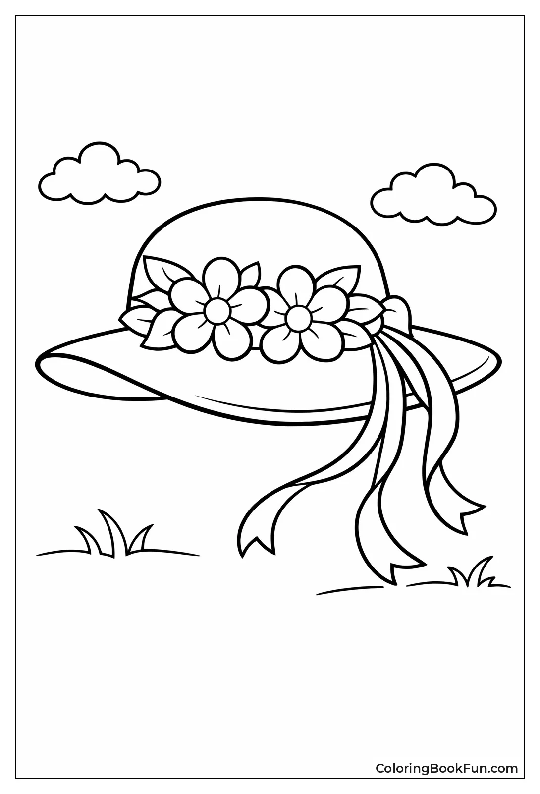 Floral Easter Bonnet Hat