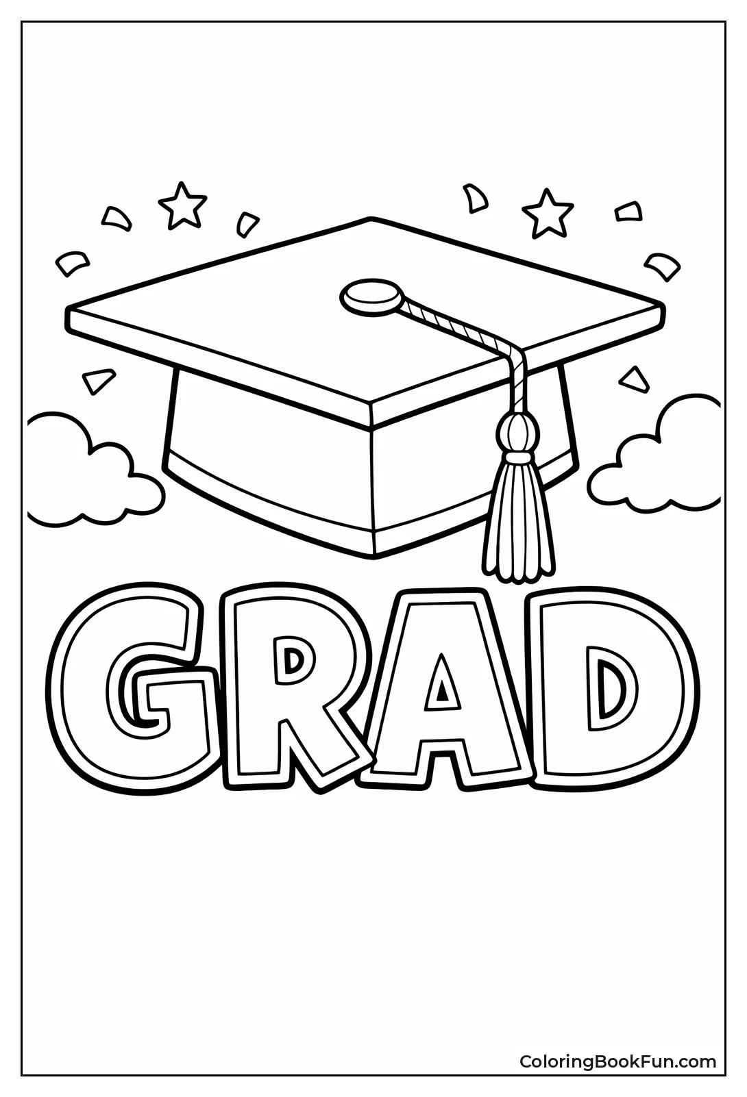 Graduation Mortarboard Tassel Cap