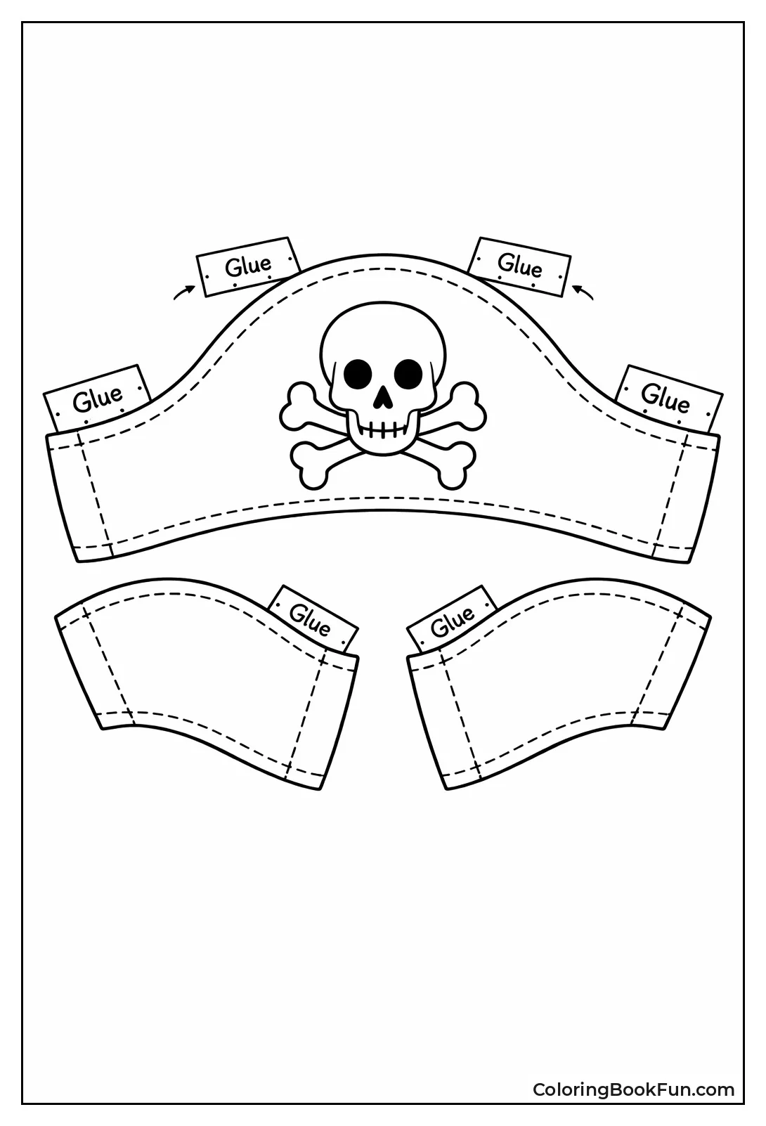 Foldable Pirate Tricorn Hat