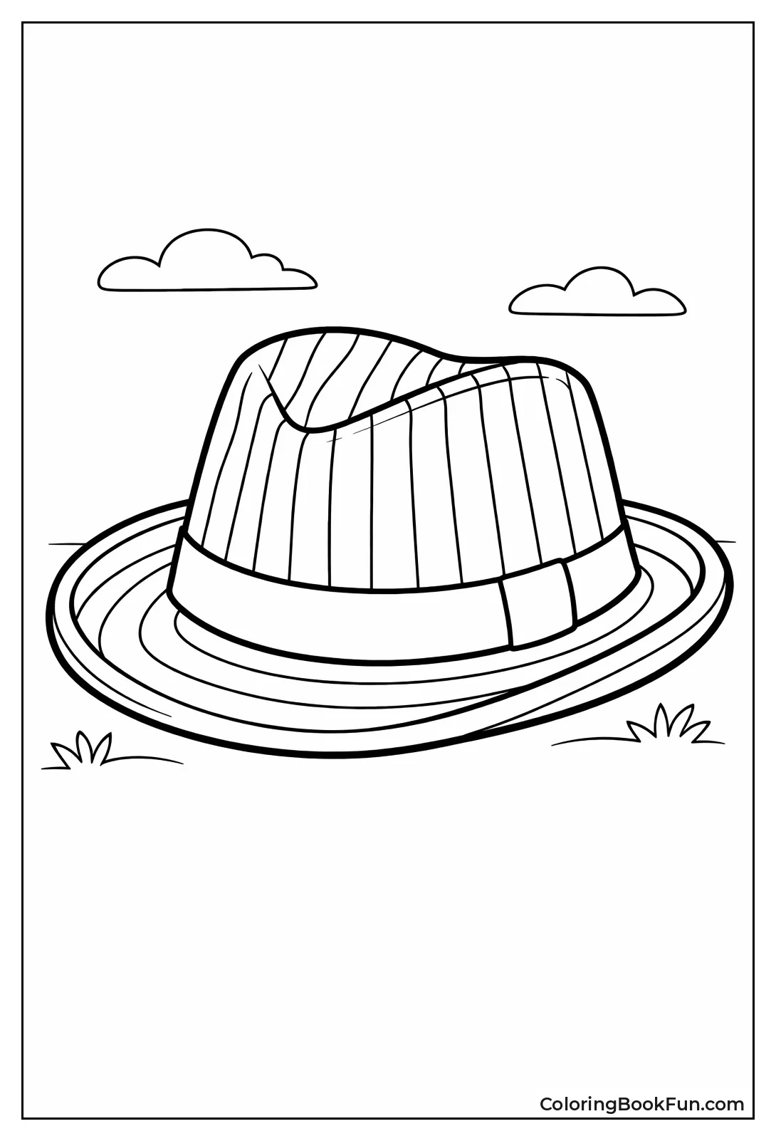 Pinstripe Fedora Hat