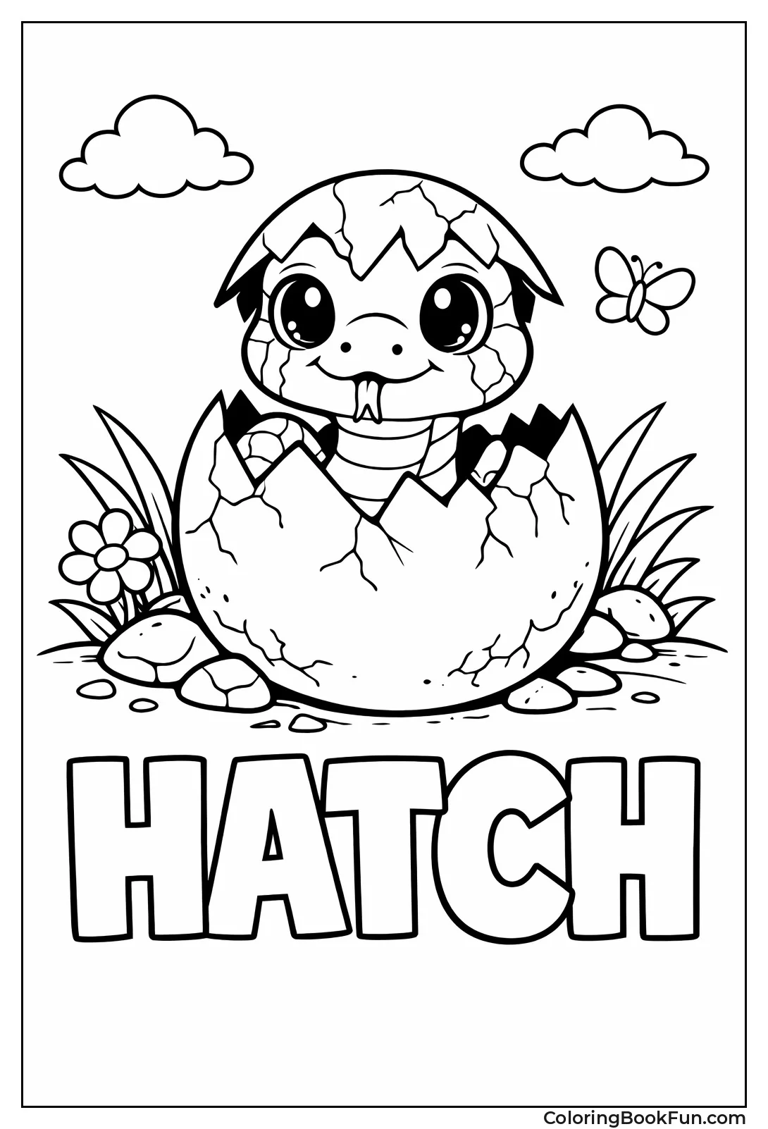 Baby Snake Hatches from Egg