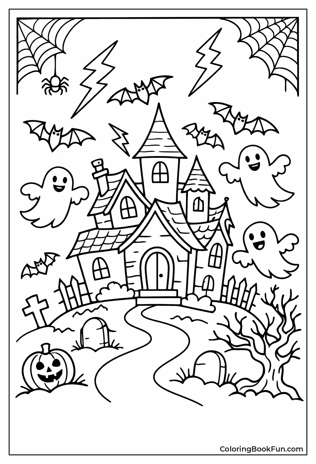 Bats Swarm Silhouetted House