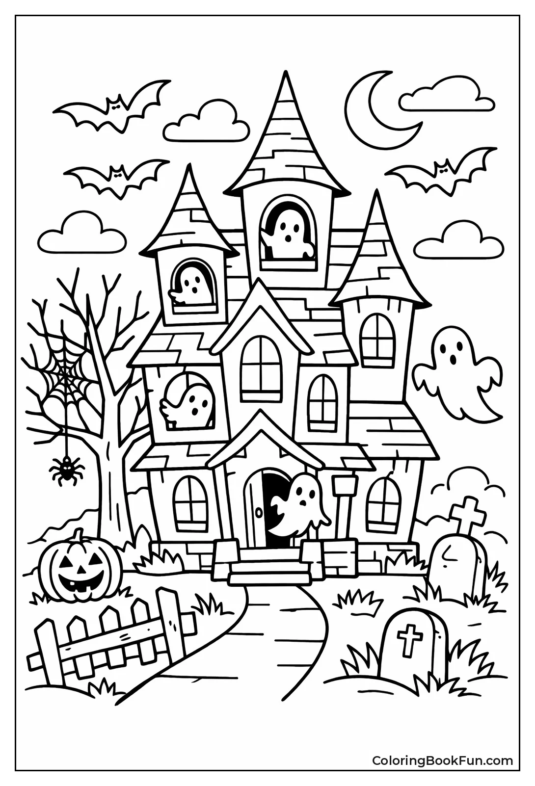 Ghosts Peer from Mansion