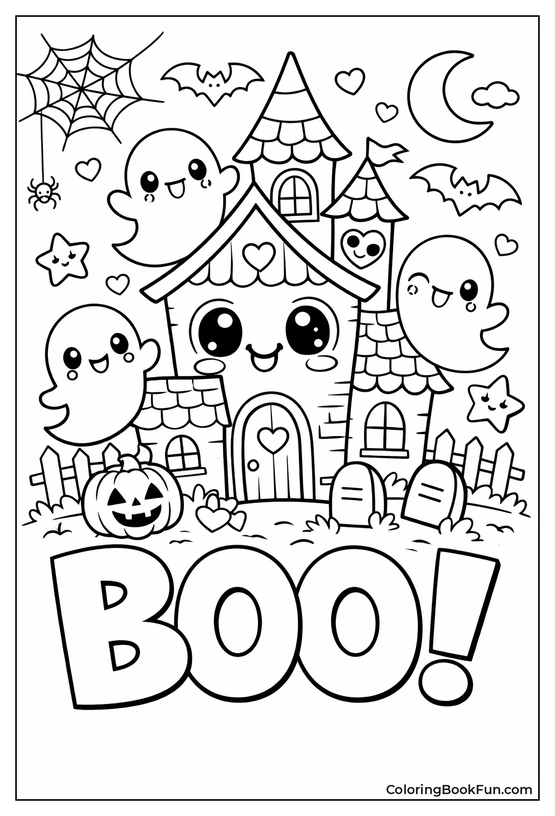 Cute Ghosts Haunt House
