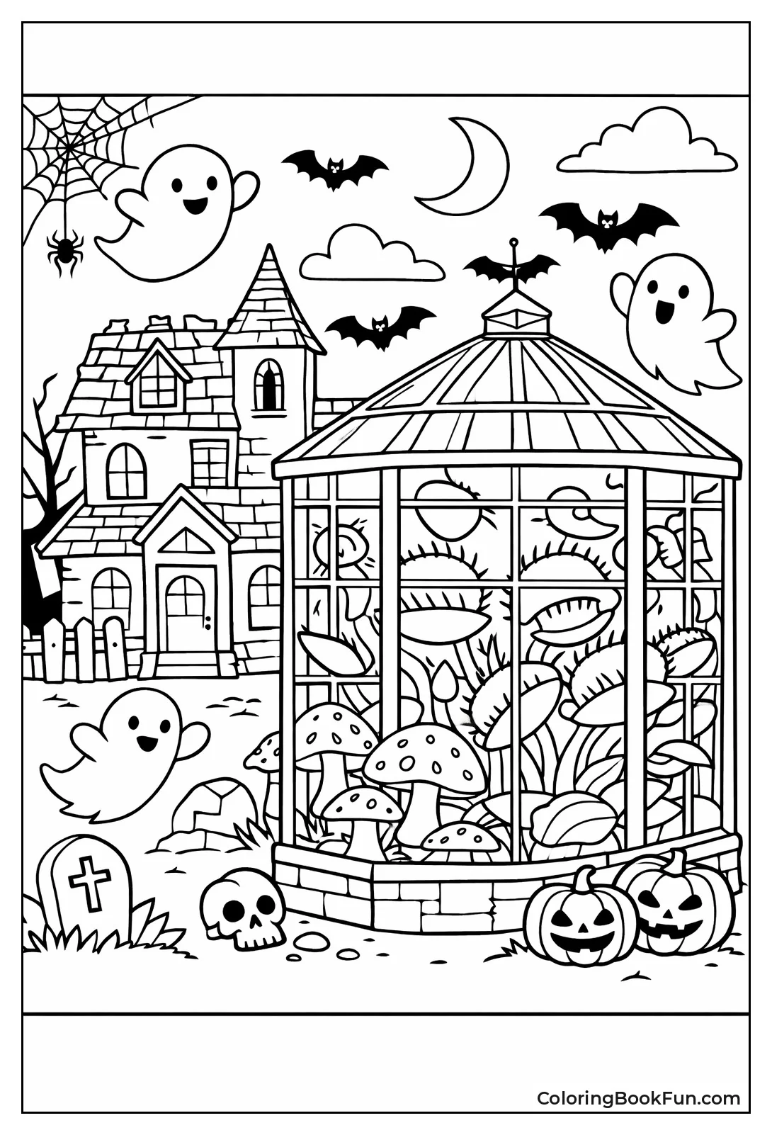 Plants Grow in Greenhouse