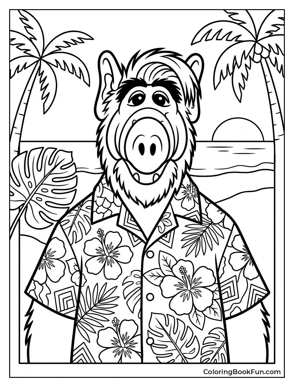 ALF Wears Hawaiian Shirt
