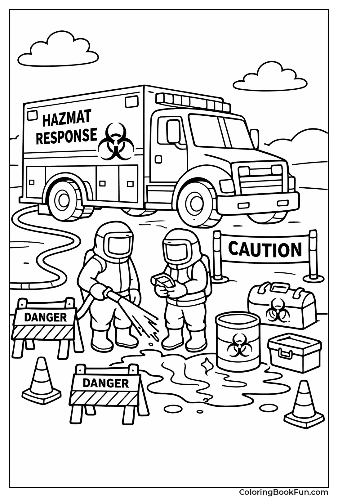 Hazmat Truck at Spill