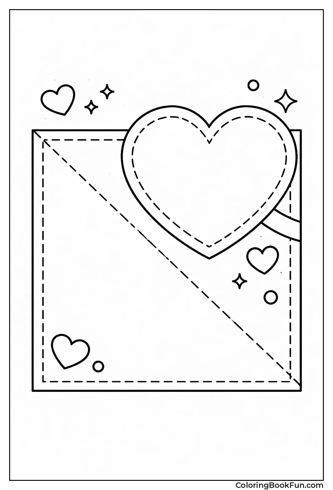 Corner Heart Bookmark Fold