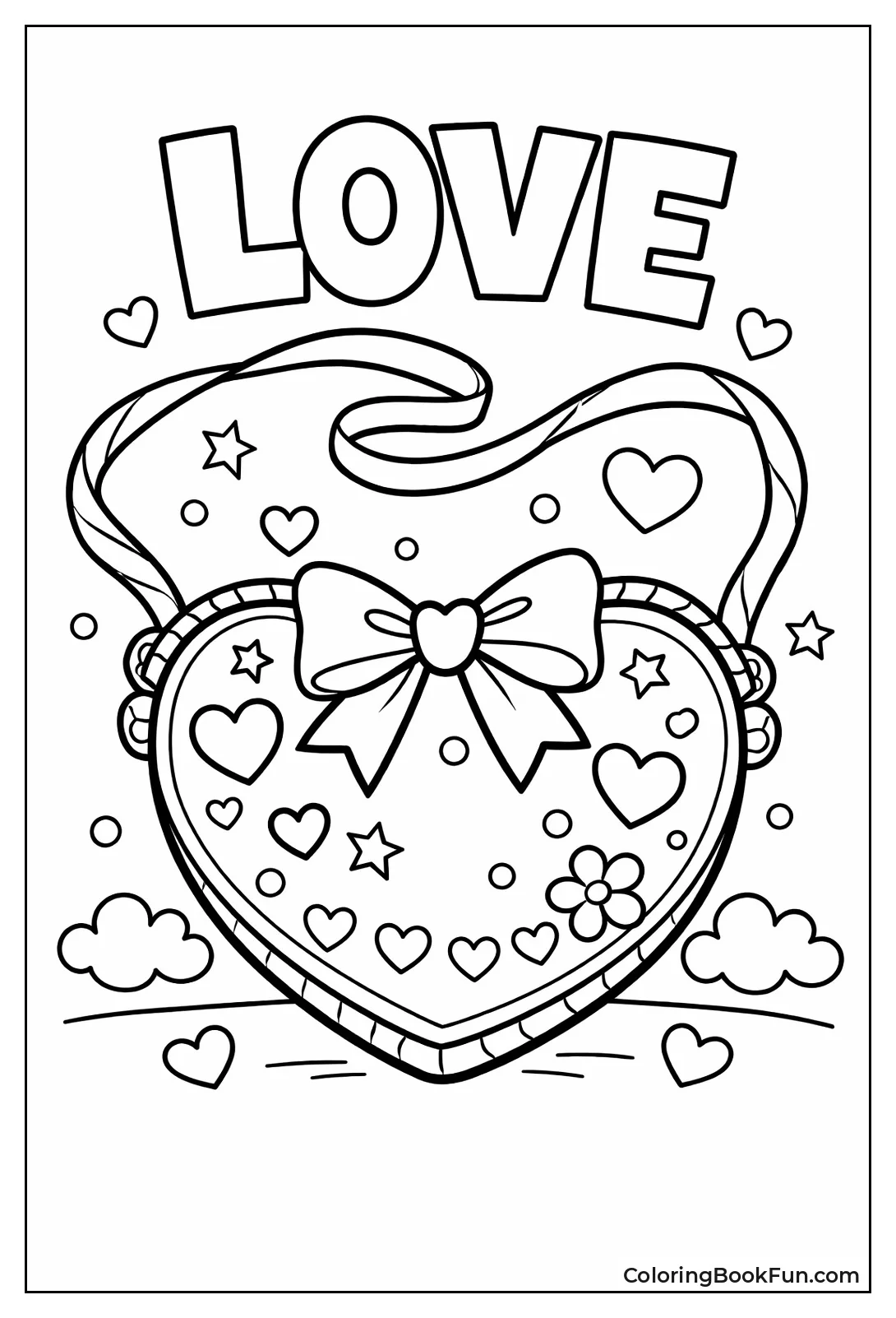 Heart Purse with Ribbons