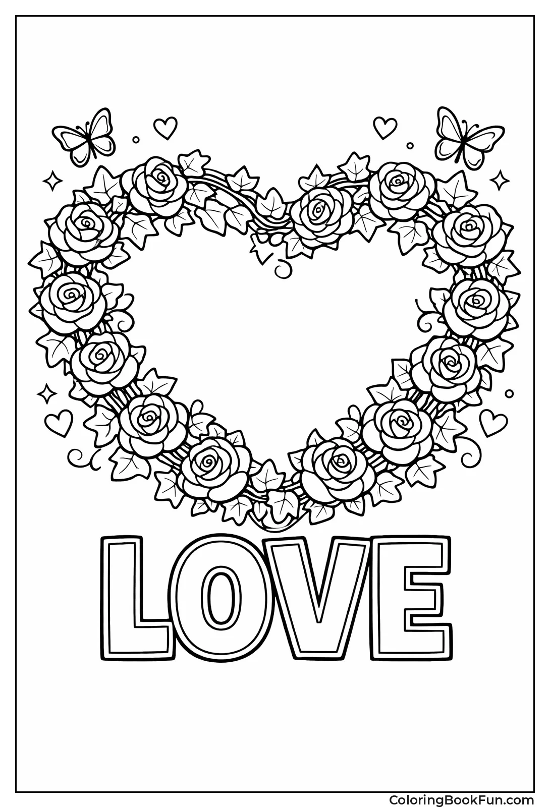 Heart Shaped Rose Wreath