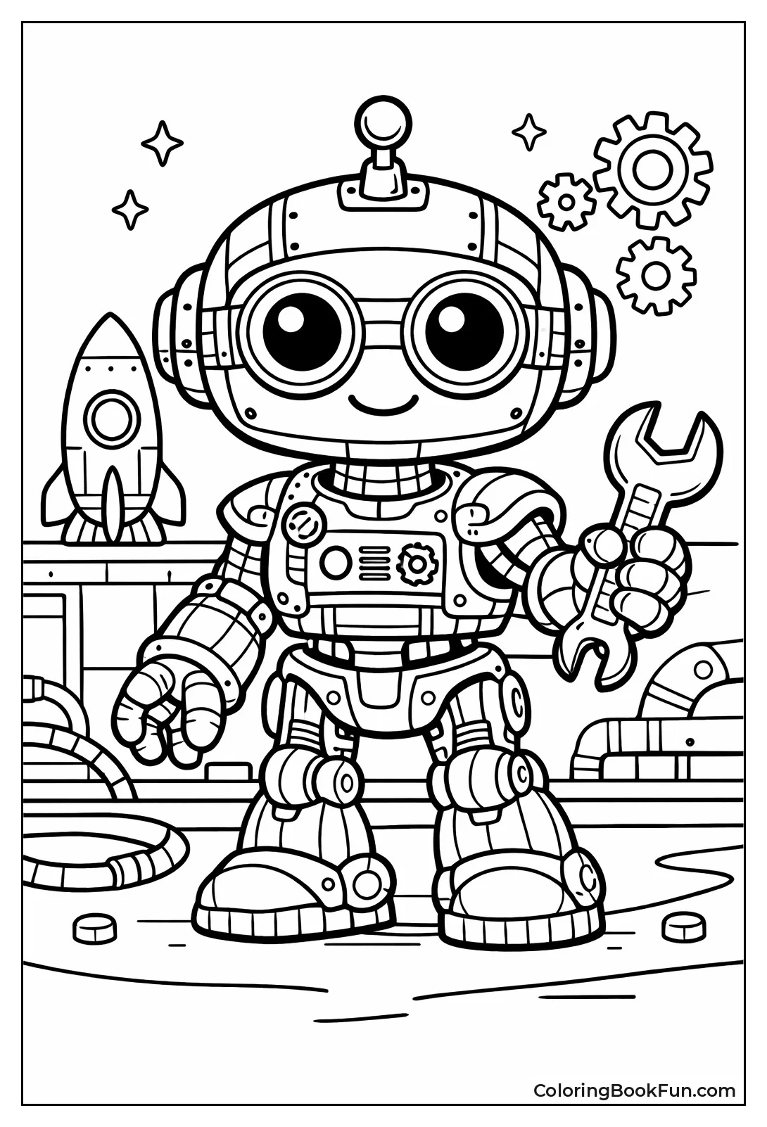 Industrial Robot with Pistons