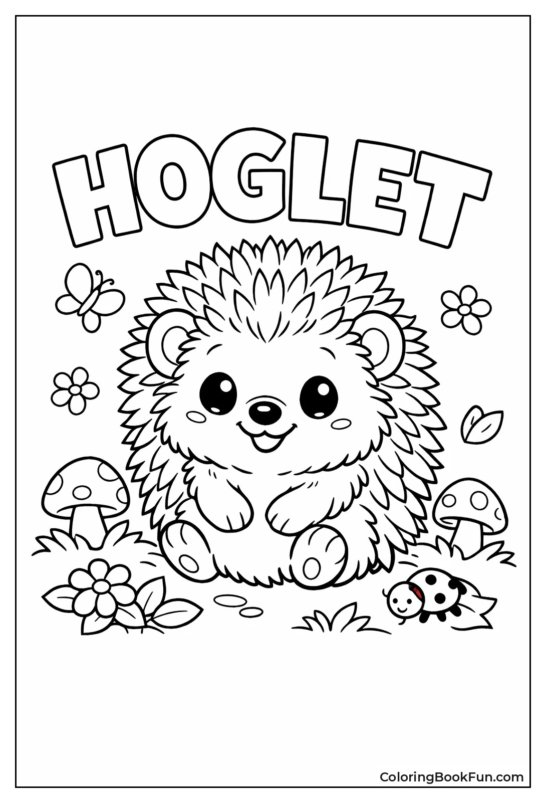 Adorable Baby Hedgehog Portrait