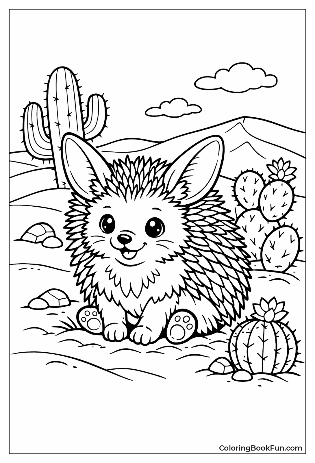 Desert Hedgehog in Dunes