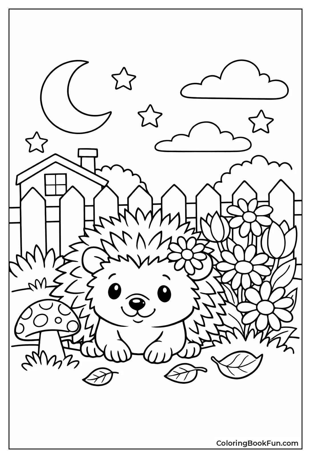 Nighttime Garden Hedgehog