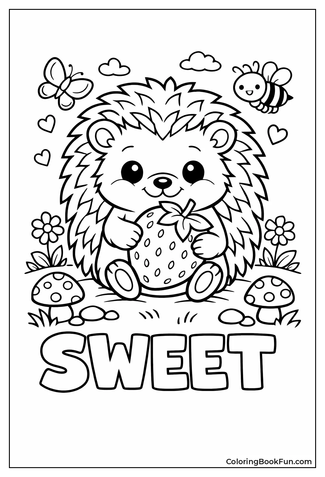 Hedgehog Holding Strawberry