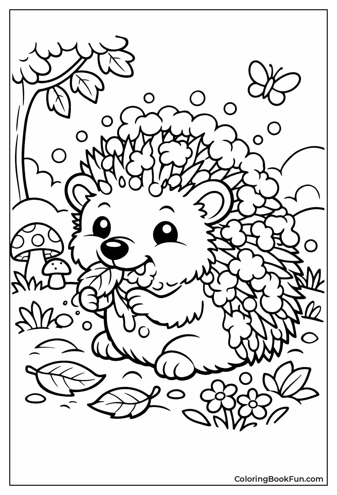 Hedgehog Anointing its Spines