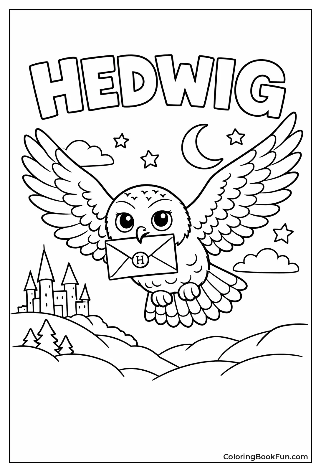 Hedwig Owl Carries Letter