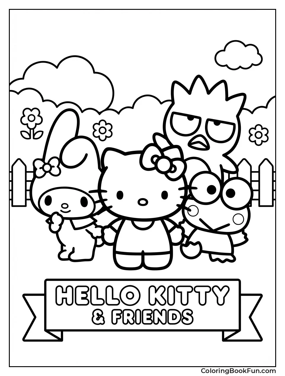 Kitty with Sanrio Friends