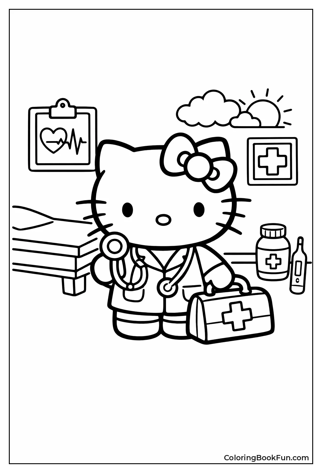 Hello Kitty as Doctor