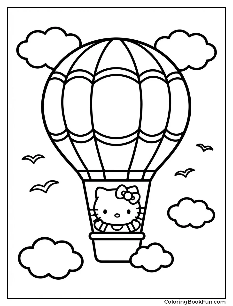 Kitty in Hot Balloon