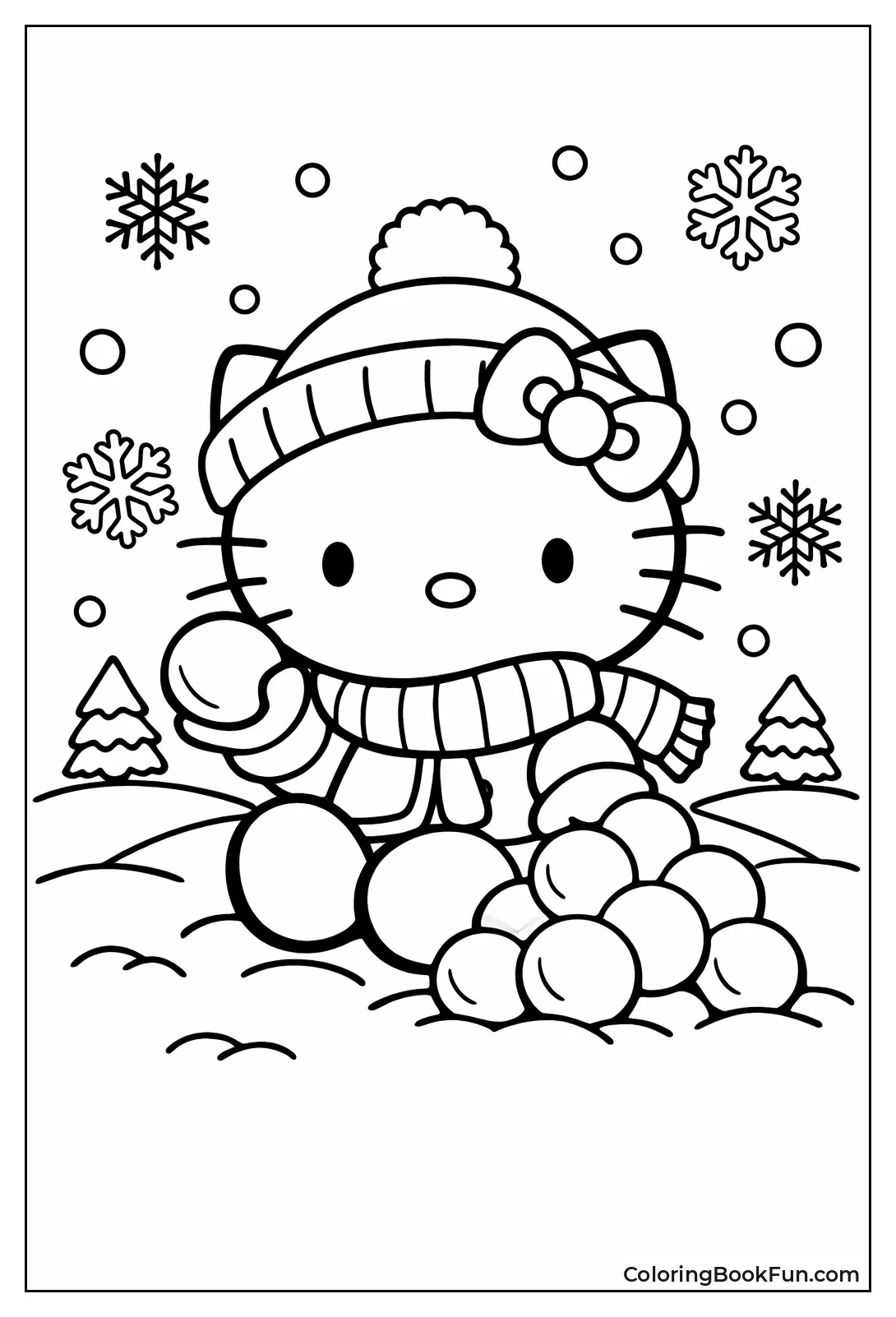 Hello Kitty with Snowballs